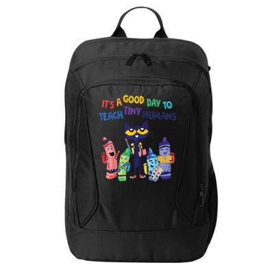 Kindergarten Teacher It's A Good Day To Teach Tiny Humans Funny Gift City Backpack