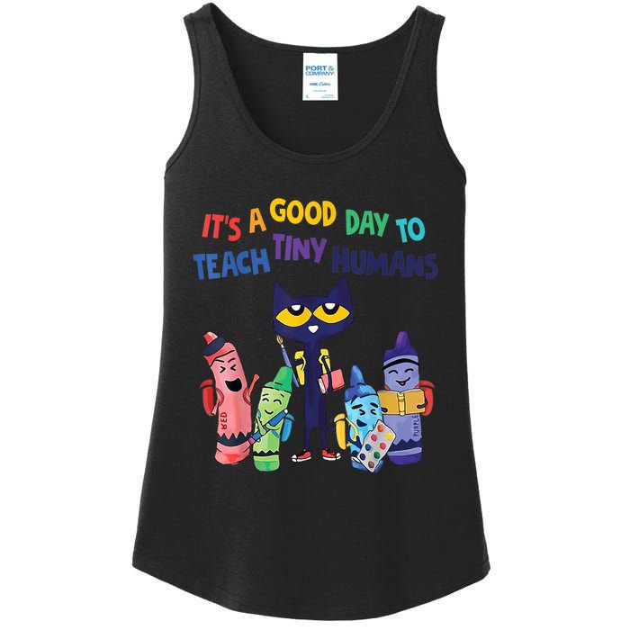 Kindergarten Teacher It's A Good Day To Teach Tiny Humans Funny Gift Ladies Essential Tank