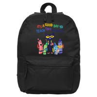 Kindergarten Teacher It's A Good Day To Teach Tiny Humans Funny Gift 16 in Basic Backpack