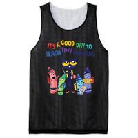 Kindergarten Teacher It's A Good Day To Teach Tiny Humans Funny Gift Mesh Reversible Basketball Jersey Tank