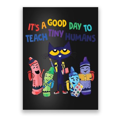 Kindergarten Teacher It's A Good Day To Teach Tiny Humans Funny Gift Poster