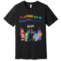 Kindergarten Teacher It's A Good Day To Teach Tiny Humans Funny Gift Premium T-Shirt