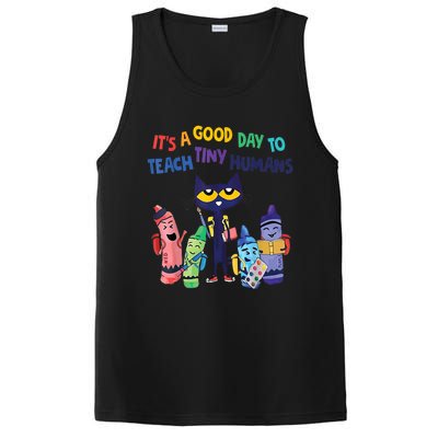 Kindergarten Teacher It's A Good Day To Teach Tiny Humans Funny Gift PosiCharge Competitor Tank