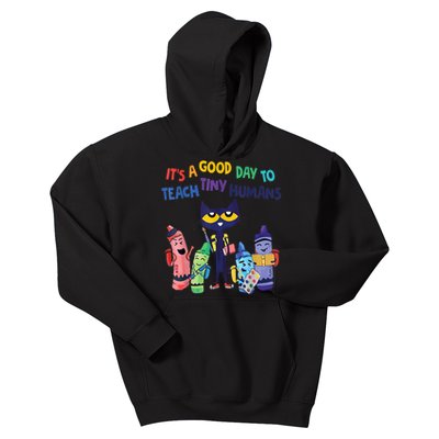 Kindergarten Teacher It's A Good Day To Teach Tiny Humans Funny Gift Kids Hoodie