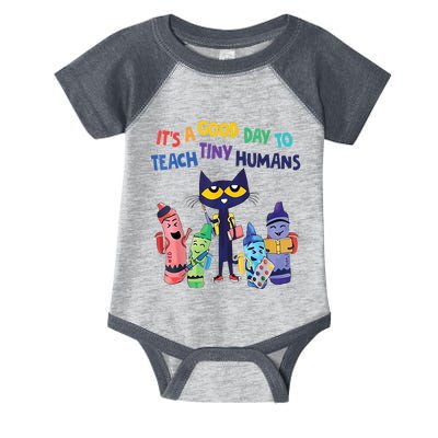 Kindergarten Teacher It's A Good Day To Teach Tiny Humans Funny Gift Infant Baby Jersey Bodysuit