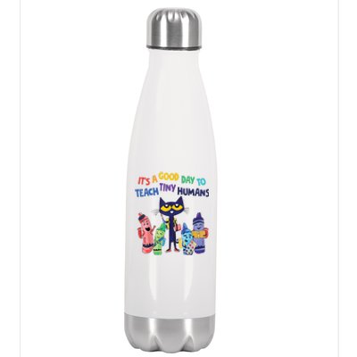 Kindergarten Teacher It's A Good Day To Teach Tiny Humans Funny Gift Stainless Steel Insulated Water Bottle