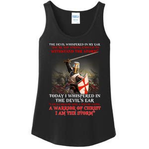 Knight Templar I Am A Child Of God A Warrior Of Christ I Am The Storm Ladies Essential Tank