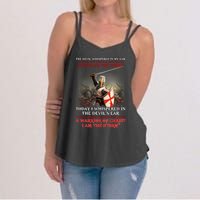 Knight Templar I Am A Child Of God A Warrior Of Christ I Am The Storm Women's Strappy Tank