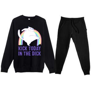 Kick Today In The Dick Premium Crewneck Sweatsuit Set