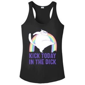 Kick Today In The Dick Ladies PosiCharge Competitor Racerback Tank