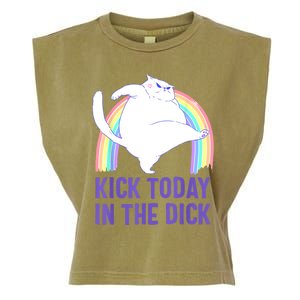 Kick Today In The Dick Garment-Dyed Women's Muscle Tee