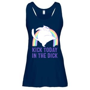 Kick Today In The Dick Ladies Essential Flowy Tank