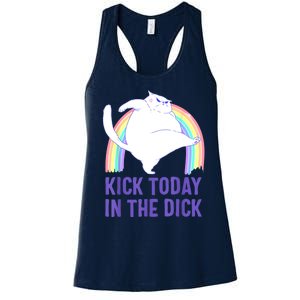 Kick Today In The Dick Women's Racerback Tank