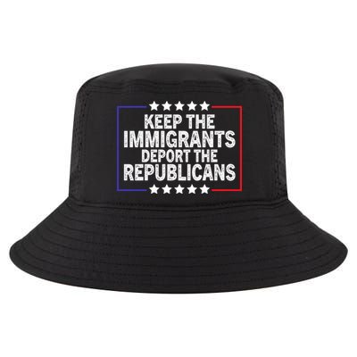 Keep The Immigrants Deport The Republicans Cool Comfort Performance Bucket Hat