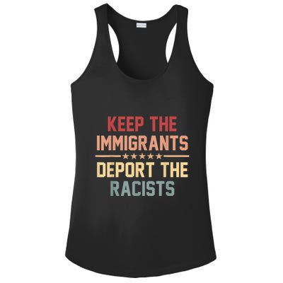 Keep The Immigrants Deport The Racists Anti Racism Ladies PosiCharge Competitor Racerback Tank