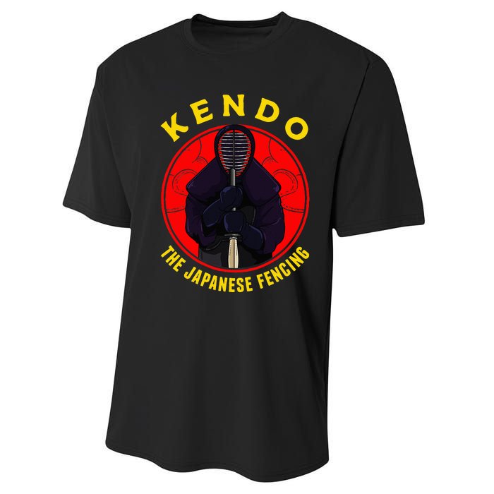 Kendo The Japanese Fencing Traditional Style Fencing Sport Performance Sprint T-Shirt