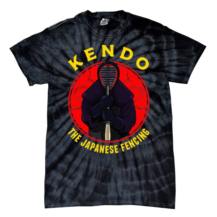 Kendo The Japanese Fencing Traditional Style Fencing Sport Tie-Dye T-Shirt