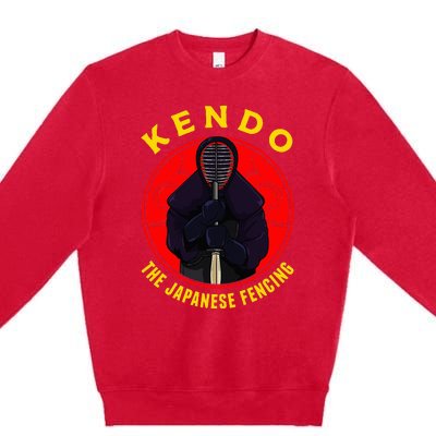 Kendo The Japanese Fencing Traditional Style Fencing Sport Premium Crewneck Sweatshirt