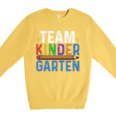 Kindergarten Team Kindergarten Squad Team Kindergarten Gift Premium Crewneck Sweatshirt