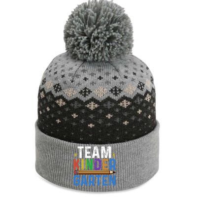 Kindergarten Team Kindergarten Squad Team Kindergarten Gift The Baniff Cuffed Pom Beanie