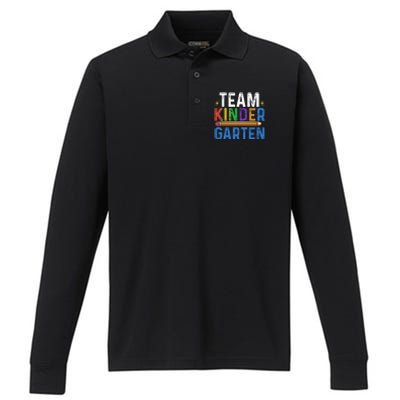 Kindergarten Team Kindergarten Squad Team Kindergarten Gift Performance Long Sleeve Polo