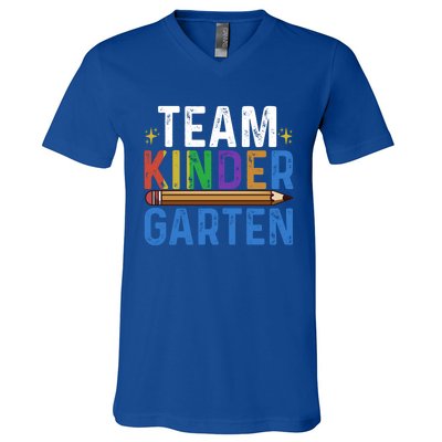 Kindergarten Team Kindergarten Squad Team Kindergarten Gift V-Neck T-Shirt