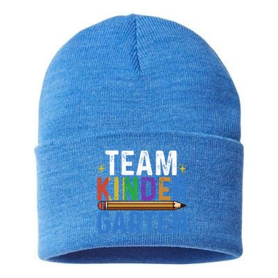 Kindergarten Team Kindergarten Squad Team Kindergarten Gift Sustainable Knit Beanie