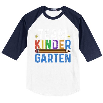 Kindergarten Team Kindergarten Squad Team Kindergarten Gift Baseball Sleeve Shirt