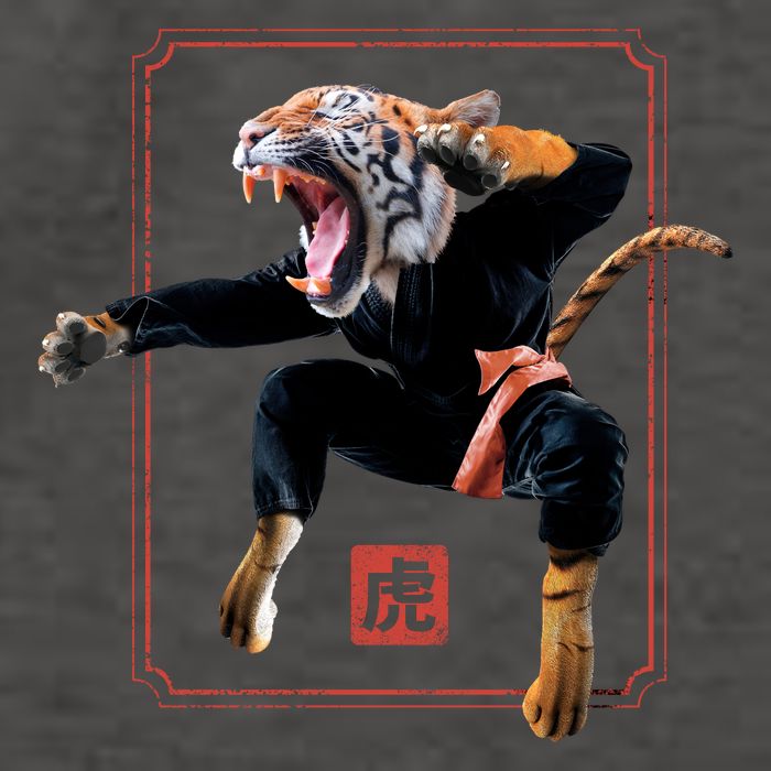 Kungfu Tiger Vector Backpack