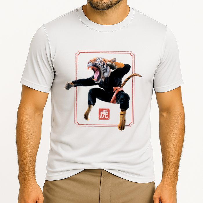 Kungfu Tiger Cooling Performance Crew T-Shirt