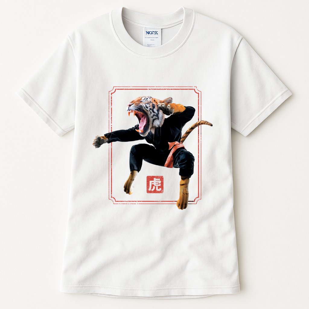 Kungfu Tiger Tall T-Shirt