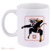 Kungfu Tiger 11oz C Handle Ceramic Mug