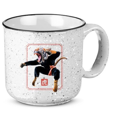 Kungfu Tiger 15oz Campfire Ceramic Mug