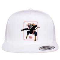 Kungfu Tiger Flat Bill Trucker Hat