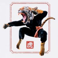Kungfu Tiger Baby Bodysuit