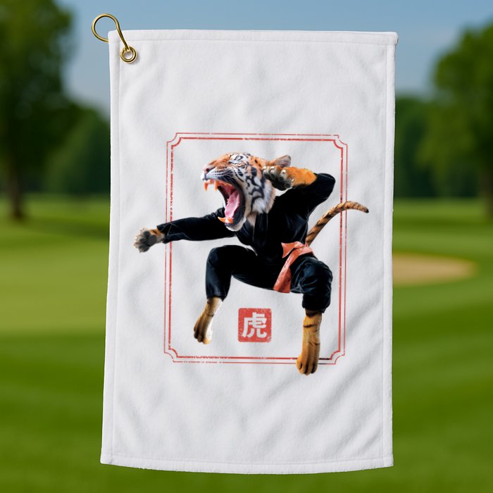 Kungfu Tiger Golf Towel