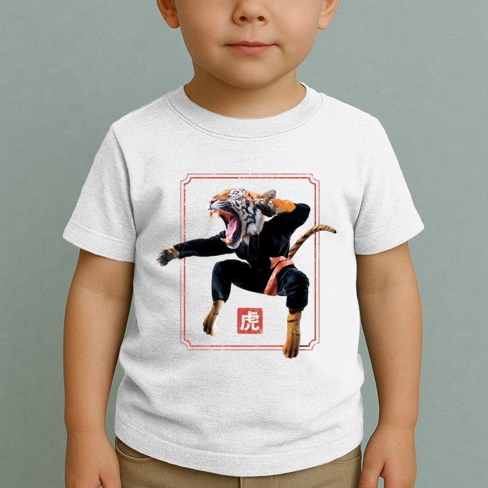 Kungfu Tiger Toddler T-Shirt