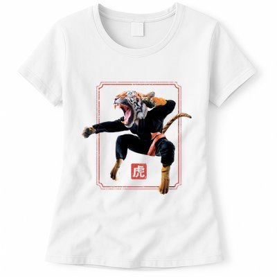 Kungfu Tiger Womens T-Shirt