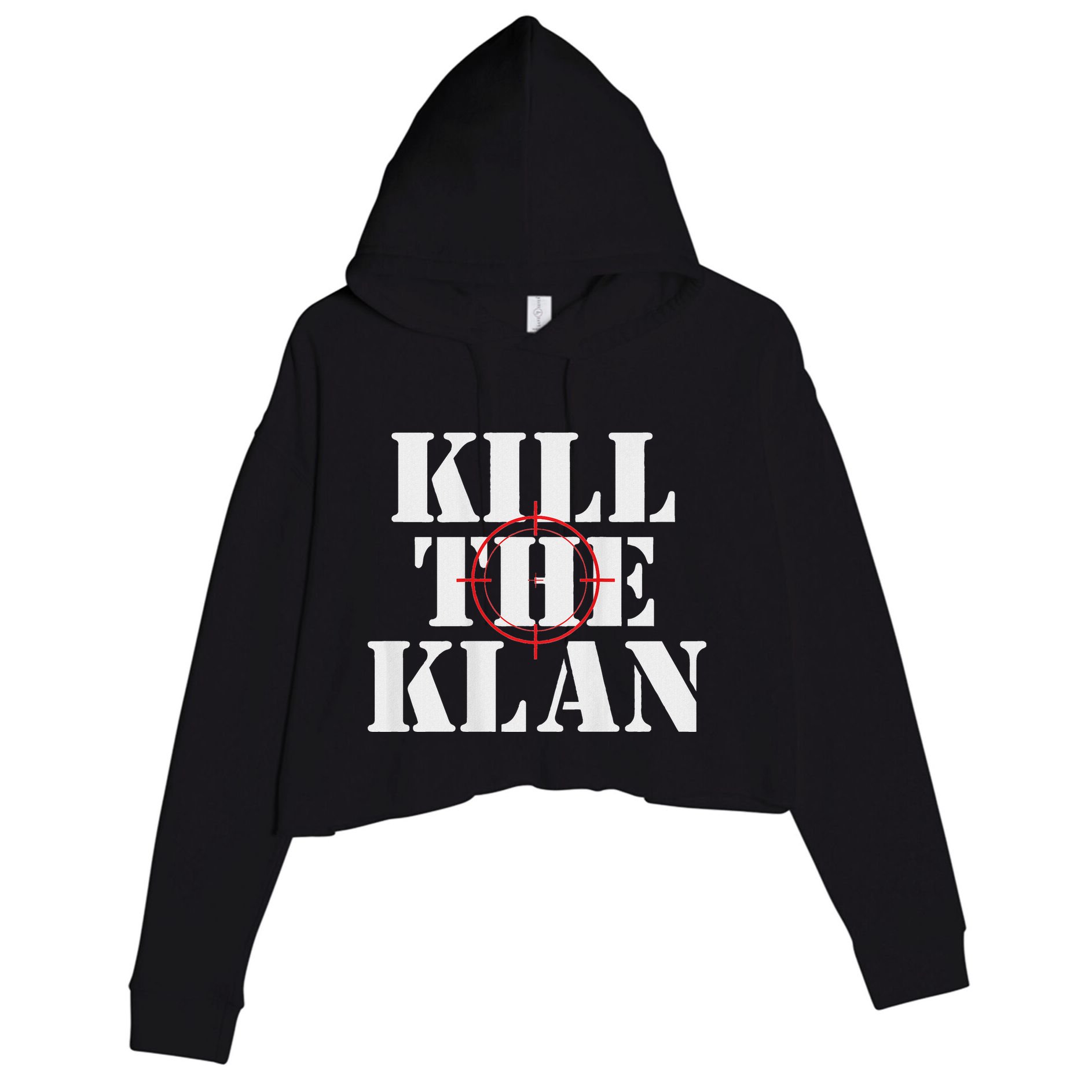 Kill The Klan Crop Fleece Hoodie