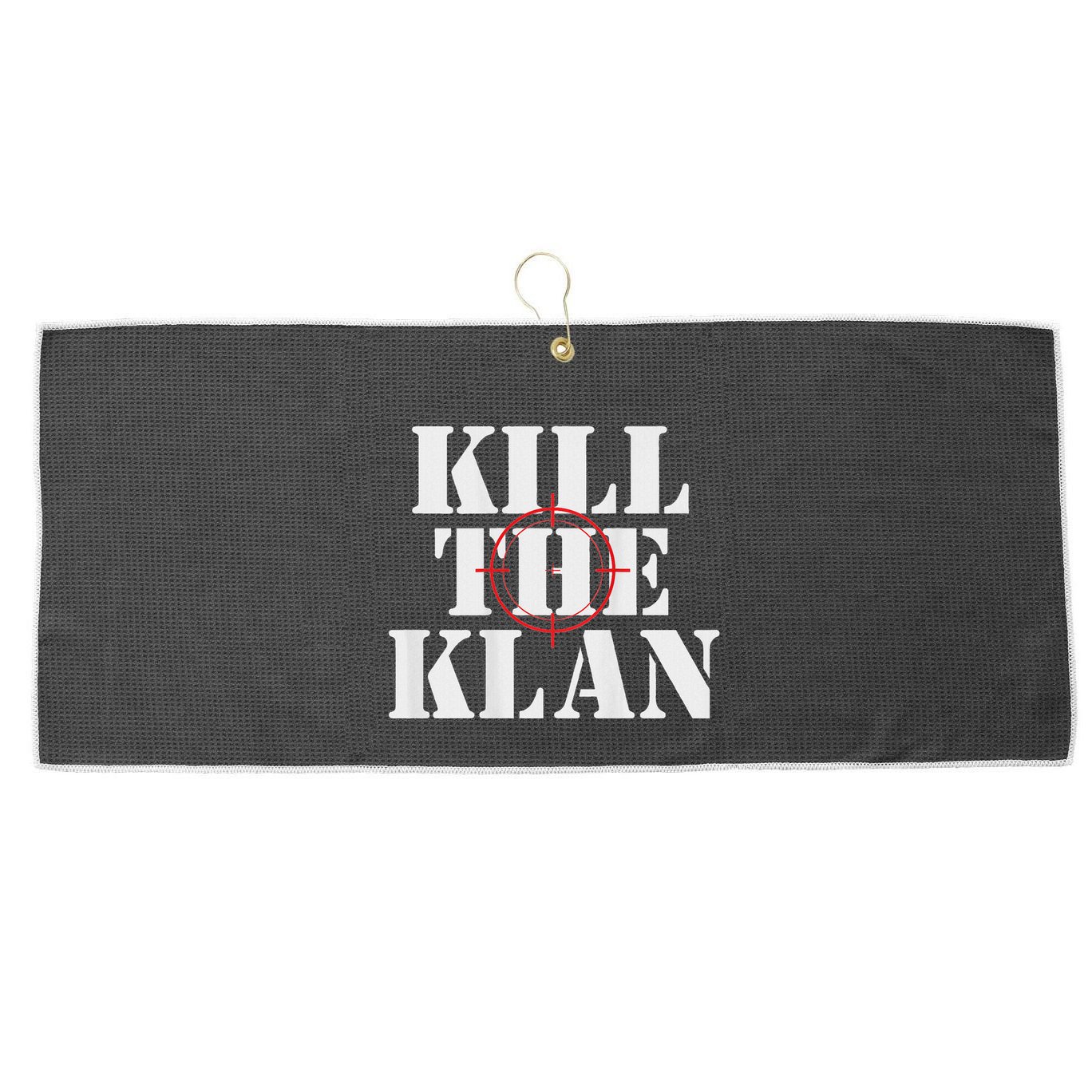 Kill The Klan Large Microfiber Waffle Golf Towel
