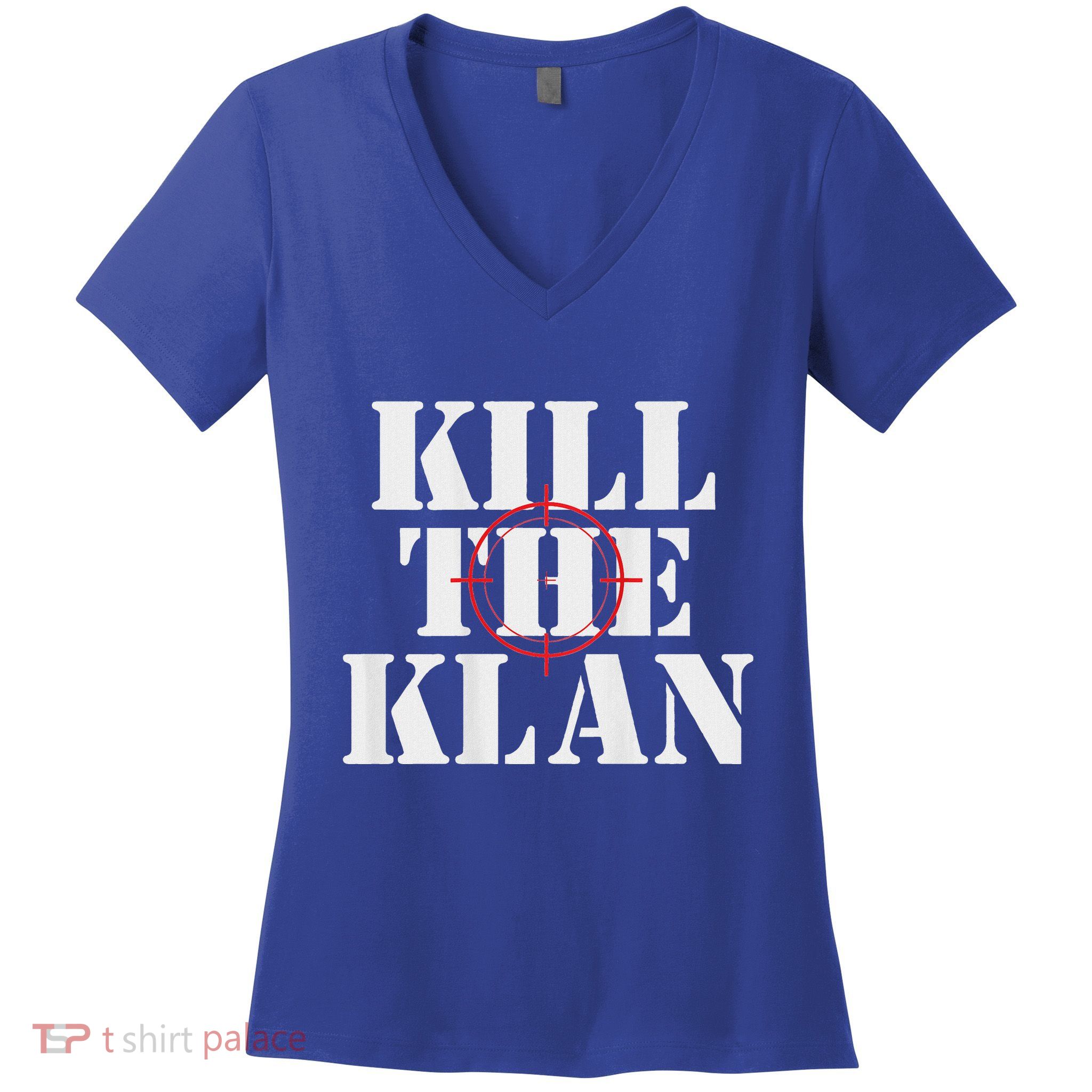 Kill The Klan Women's V-Neck T-Shirt