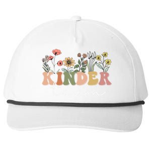 Kinder Team Kindergarten Teacher Tee 1St Day Of School Gift Snapback Five-Panel Rope Hat