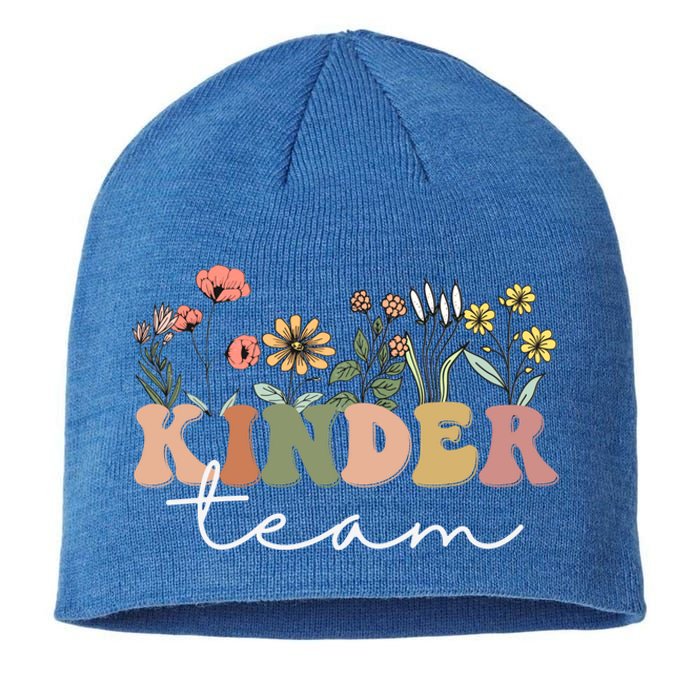 Kinder Team Kindergarten Teacher Tee 1St Day Of School Gift Sustainable Beanie