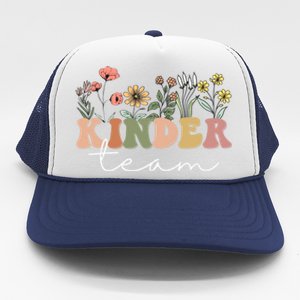 Kinder Team Kindergarten Teacher Tee 1St Day Of School Gift Trucker Hat