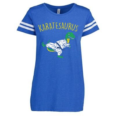 Karatesaurus Trex Karate Funny Dinosaur Martial Arts Enza Ladies Jersey Football T-Shirt