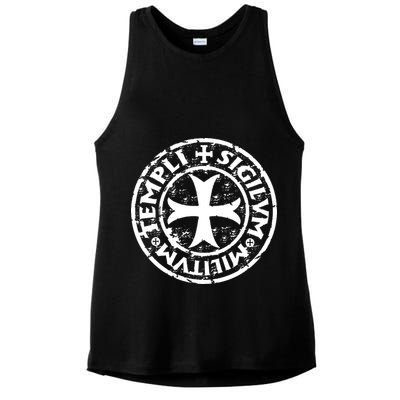 Knights Templar Ladies PosiCharge Tri-Blend Wicking Tank