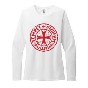 Knights Templar Womens CVC Long Sleeve Shirt