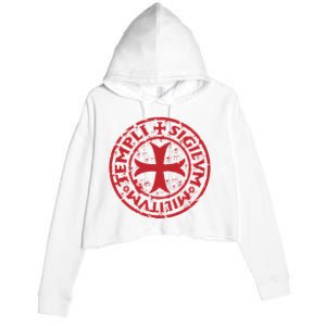 Knights Templar Crop Fleece Hoodie