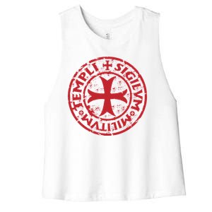 Knights Templar Women's Racerback Cropped Tank