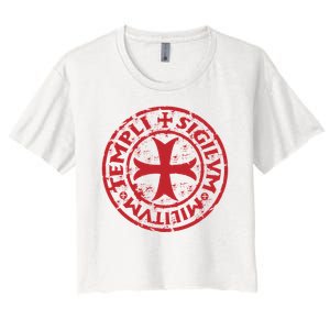 Knights Templar Women's Crop Top Tee